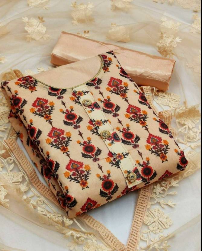 Nt 18094 Festive Wear Chanderi Cotton Designer Dress Material Collection